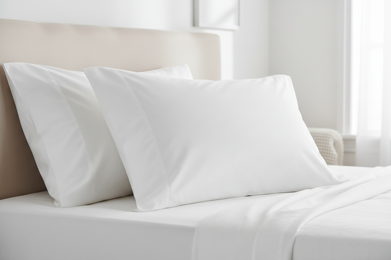 Μαξιλαροθήκη Silver Plain Sateen CVC