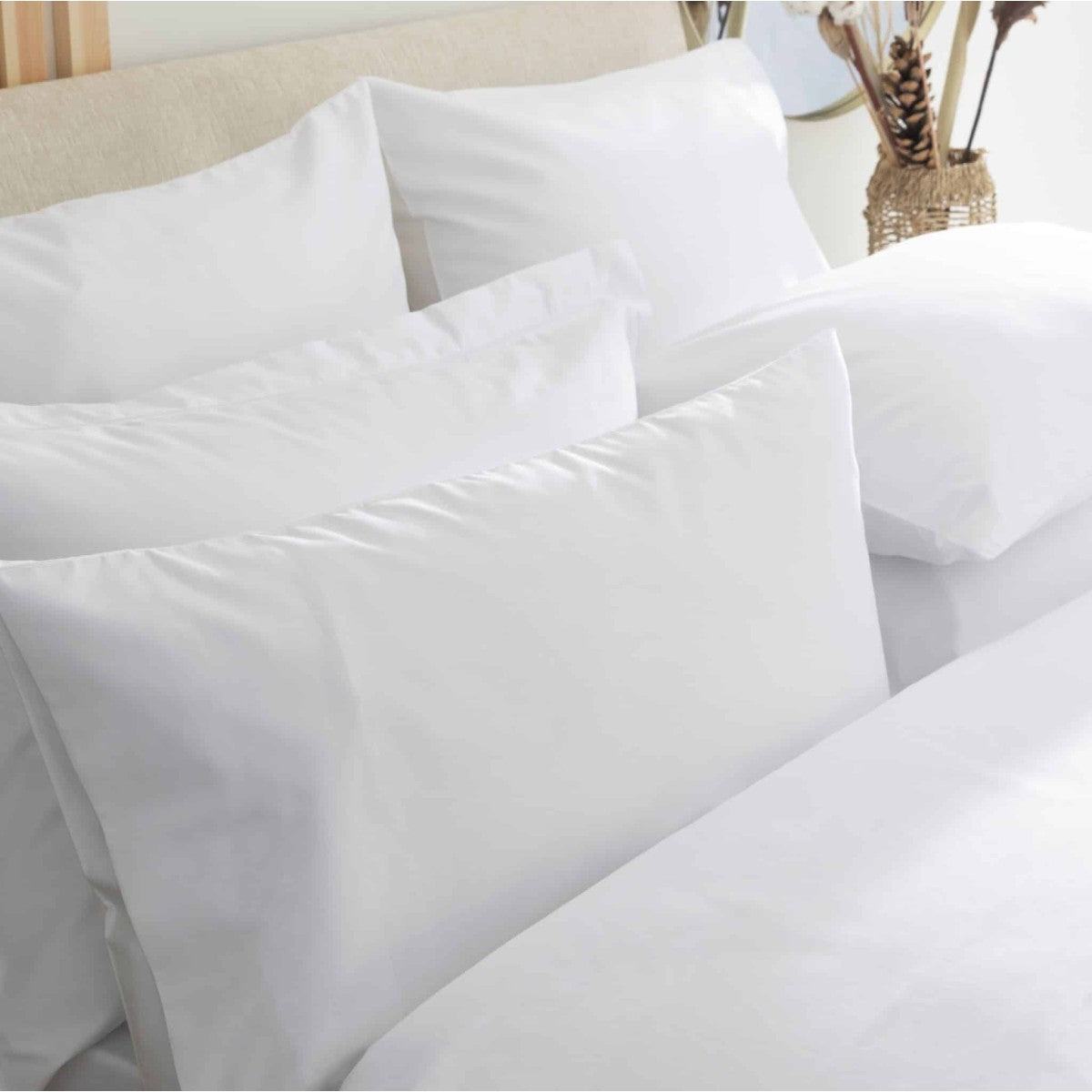 Μαξιλαροθήκη Silver Plain Sateen CVC